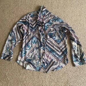 Victorias Secret Multicolored Women’s Long Sleeve Pajama Top Size L/G